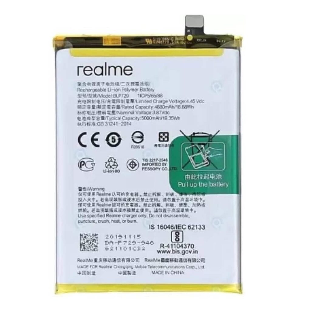 Custodia Portafoglio In PU Pelle Con Magnetica Per Realme C11 2021 – Copertina Con Disegni, 3 Slot Carte, Supporto Video – Rosa Rossa